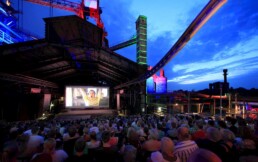 The annual summer cinema in the Duisburg-Nord Landscape Park. Image: Thomas Berns