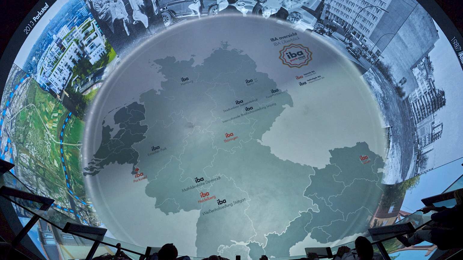 The IBA Scoop: An interactive 360 º visualisation to demonstrate to the public the challenges facing the Parkstad region and the approaches taken by IBA Parkstad © IBA Parkstad